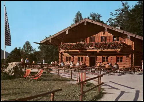 Ansichtskarte Ruhpolding Raffner-Alm am Unternbergkogl 1980