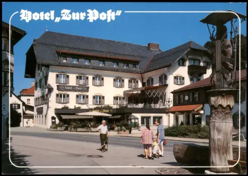 Ansichtskarte Ruhpolding Hotel Zur Post 1985