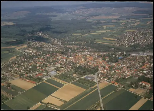 Sachsenheim Luftbild Luftaufnahme Gesamtansicht v. Flugzeug aus 1975