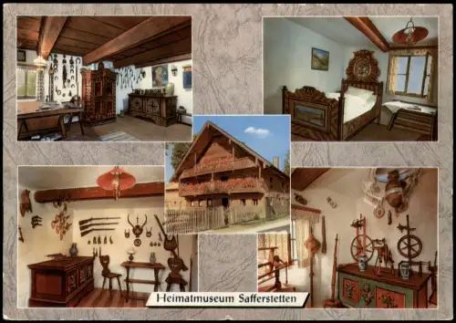 Safferstetten Heimatmuseum Safferstetten-Füssing (Mehrbild-AK) 1970