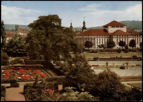 Ansichtskarte Saarbrücken Schloßgarten und Stadttheater 1968