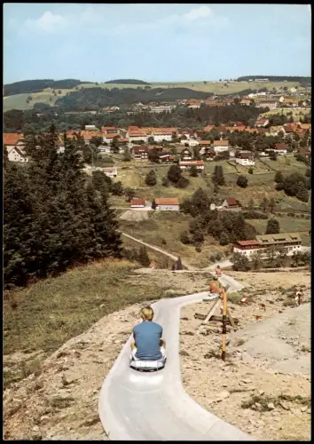 Ansichtskarte Sankt Andreasberg-Braunlage Oberharz Sommer-Rodelbahn 1976