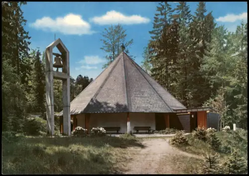 Ansichtskarte Sand-Bühl (Baden) Umlandansicht Kapelle Zum guten Hirten 1970