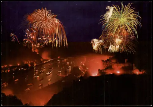 Sankt Goar ST. GOAR ST. GOARSHAUSEN Der Rhein in Flammen Rheintal 1960