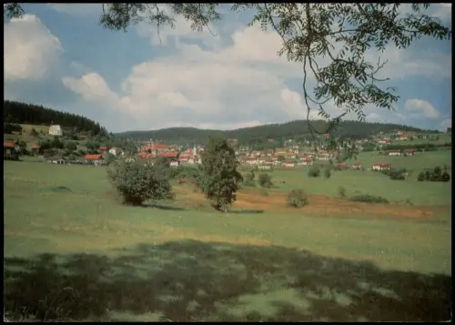 Ansichtskarte Sankt Englmar Ortsansicht Panorama Fernansicht 1970