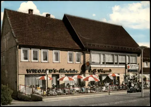 Sankt Andreasberg-Braunlage Cafe WIEGAND Bierstube Außensitz 1968