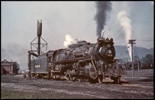 Ansichtskarte  Dampflokomotive Nickel Plate 817 Eisenbahn 1978