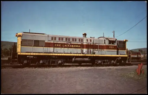 Ansichtskarte  Eisenbahn Zug Lokomotive ERIE LACKAWANNA 1153 Railway 1979