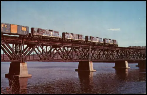 Ansichtskarte  Eisenbahn Zug Lokomotive BOSTON & MAINE Railway 1981