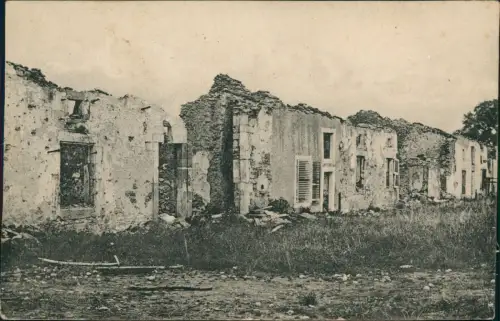 CPA Cremilly Zerstörte Häuser in Cremilly (Erster Weltkrieg) 1915