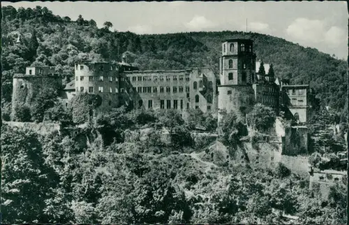 Ansichtskarte Heidelberg Heidelberger Schloss 1957
