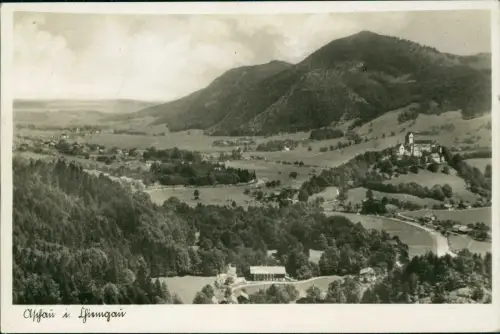 Ansichtskarte Aschau im Chiemgau Fernblick auf die Stadt 1958
