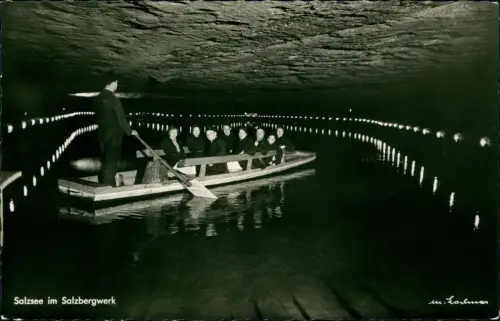 Ansichtskarte Berchtesgaden Salzbergwerk von Senna Sinkwerk 1953