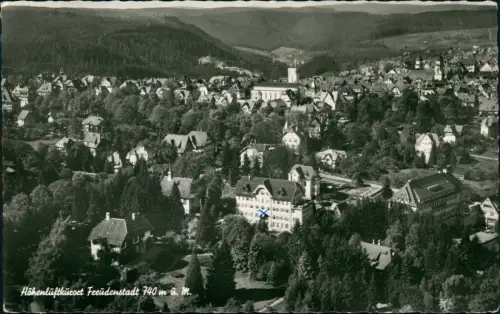 Ansichtskarte Freudenstadt Luftbild Fliegeraufnahme 1960