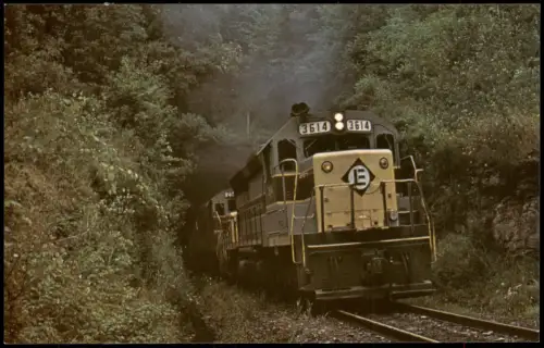 Ansichtskarte  Eisenbahn Zug Lokomotive ERIE LACKAWANNA 3614 Railroad USA 1978