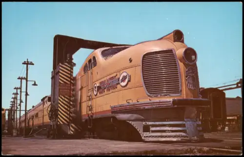 Eisenbahn Zug Lokomotive CHICAGO & NORTHWESTERN RY Railroad 1977
