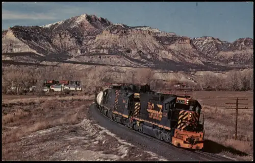 Ansichtskarte  Eisenbahn Zug Lokomotive RIO GRANDE 5328 Railroad 1977