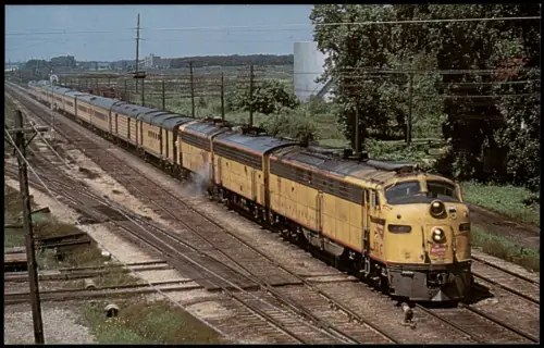 Ansichtskarte  Eisenbahn Zug Lokomotive THE HIAWATHA Railroad USA 1978
