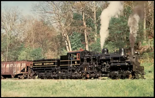 Eisenbahn Zug Lokomotive WESTERN MARYLAND SHAY NUMBER 6 Railroad 1979