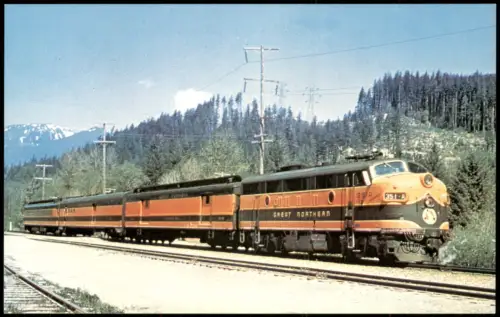 Eisenbahn Zug Lokomotive GREAT NORTHERN'S THE CASCADIAN Railroad 1978