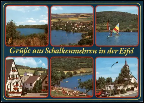 Ansichtskarte Schalkenmehren Mehrbildkarte mit 6 Ortsansichten 1980
