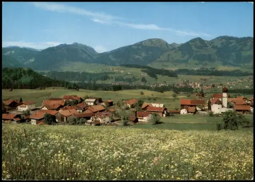 Ansichtskarte Schöllang (Oberallgäu) Panorama-Ansicht 1975