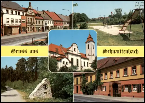 Schnaittenbach Mehrbildkarte Ortsansichten u.a. Spielplatz, Gebäude 1975