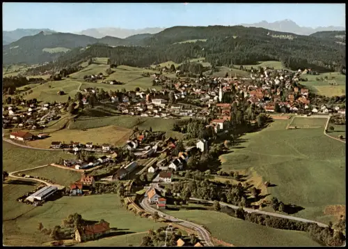 Ansichtskarte Scheidegg Luftbild Totalansicht v. Flugzeug aus 1979