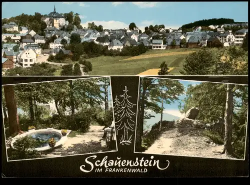 Schauenstein Mehrbildkarte mit Ortsansichten, Ort im Frankenwald 1965