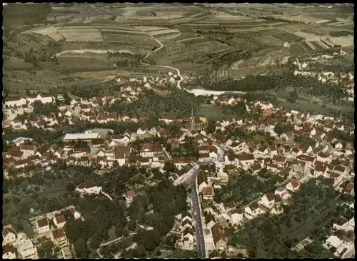 Ansichtskarte Schiffweiler Luftbild Luftaufnahme 1978/1965