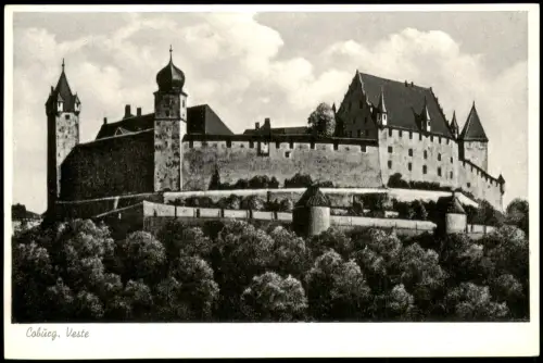 Ansichtskarte Coburg Veste Coburg 1956