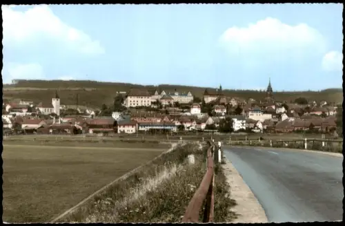 Burgkunstadt (Ofr.) Panorama-Ansicht Blick von der Landstraße 1960