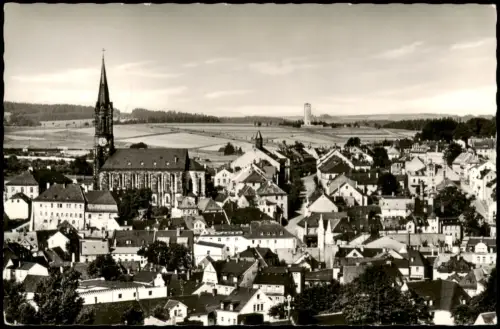 Ansichtskarte Münchberg Panorama-Ansicht 1965