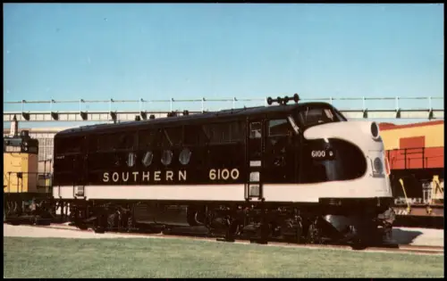 Ansichtskarte  Eisenbahn Zug Lokomotive SOUTHERN 6100 Railroad USA 1979