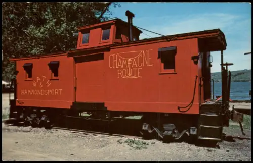 Ansichtskarte  Eisenbahn Zug Lokomotive HAMMONDSPORT Railroad 1979
