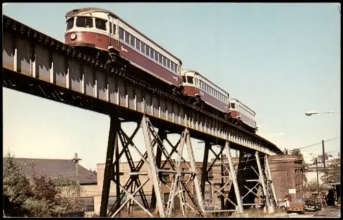 Ansichtskarte  Eisenbahn Zug Lokomotive RED ARROW BULLETS Railroad 1978