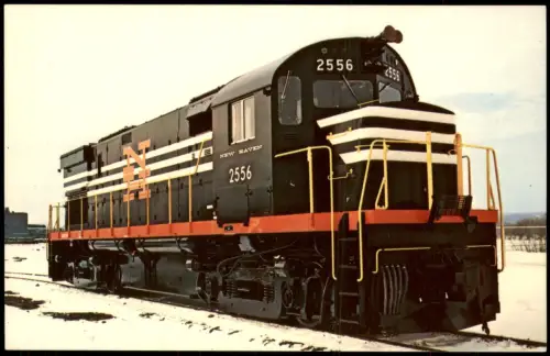 Ansichtskarte  Eisenbahn Zug Lokomotive NEW HAVEN 2556 Railroad 1977