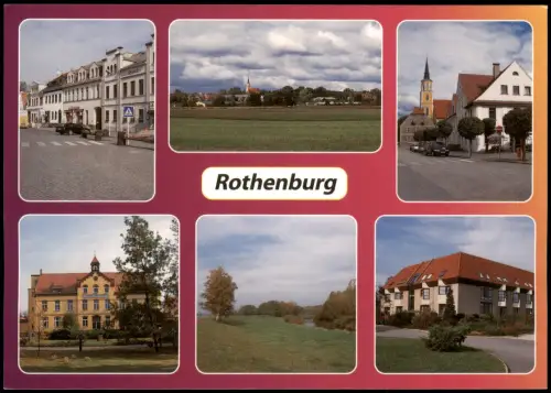 Bremenhain (Rothenburg O.L.) Mehrbildkarte, Marktplatz, Kirche 2010