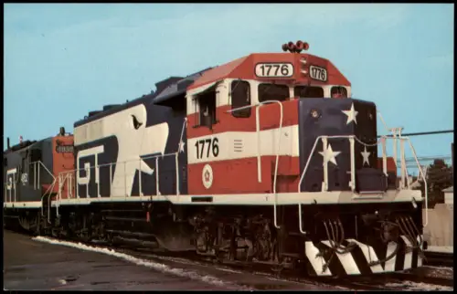 Eisenbahn Zug Lokomotive GRAND TRUNK WESTERN 1776 Railroad USA 1978