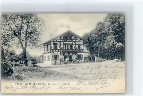 Rinnthal Rinnthal [Stempelabschlag] Kurhaus Taubensuhl x / Rinnthal /Suedliche Weinstrasse LKR