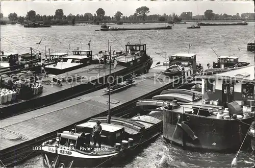 Tolkamer Lobith Rivier gezicht Rhein Binnenschifffahrt