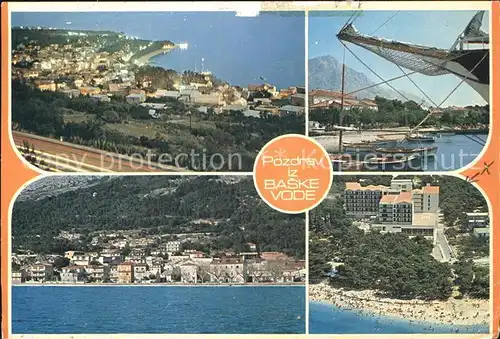 Baske Vode Panorama Hafen Fliegeraufnahme